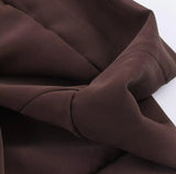 Purpdrank  Spring Summer CHIC Coffee Spliced Ruched Mini BUD Skirt Women Zipper Waist Ball Gown Swing Skater Short Skirts Party Girl