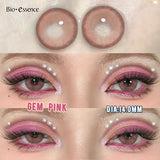 Purpdrank  Pink Colored Contacts Lenses with Myopia Yearly Red Colorcon Cosplay Cosmetic Makeup Pupils Colorful Lens for Eyes