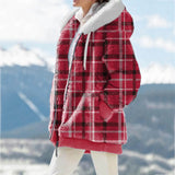 Purpdrank  Autumn Winter Hooded Zipper Sweatshirt Fleece Warm Long Sleeve Jacket Women's Coats Loose Casual Outerwear Sports Tops Hot Sale