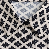 Purpdrank  Spring New Women's Fashion temperament casual loose and versatile flower printed shirt wide leg pants set