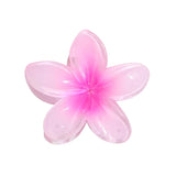 Purpdrank  Gradient 8cm Large Flower Acrylic Hair Clip for Women Sweet Hairpins Hair Claws Crab Clamp Barrettes Hawaiian Hair Accessories
