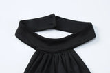 Purpdrank  Women's Black Long Evening Party Dress Elegant Halter Neck Sleeveless Backless Cut Out Slim High Split Maxi Formal Gown