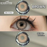 Purpdrank  Brown Colored Contact Lenses for girls Contact lenses Fashion Contacts Gray Eye Lens Beautiful Blue Pupils
