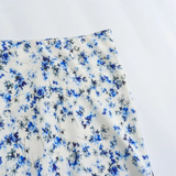 Purpdrank  Spring New Women's Fashionable and Stylish Style Slim Fit Versatile Print Wrapped Hip High Waist Skirt