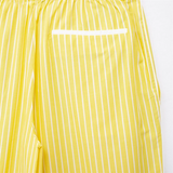 Purpdrank  Summer New Women's Fashion and Elegance Casual Loose Versatile Stripe Print Tie up Waist Straight Leg Pants