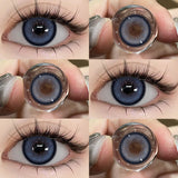 Purpdrank  Color Contacts Lens Natual Colored Pupils Cosmetics NEW Contact Lens Blue 14.2mm Eye Color Lens Black Lens Beauty