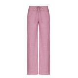 Purpdrank  Casual Striped Pants Draped Floor-Length Women Autumn All-season Multiple Styles High Waist Tie Straight Comfortable Home Pants