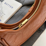 Purpdrank  Retro Underarm Shoulder Bags For Women Luxury Designer Purse And Handbags French Style Pure Color Chain Crossbody Bag