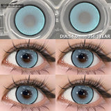 Purpdrank  1 Pair Colored Contact Lenses Pink Contact Lenses Purple Fashion Makeup Contact Lenses Eye Cosplay Lenses Yearly Use