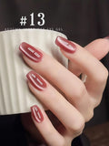 Purpdrank  10ML 1-16pcs New Style Loulan Ancient City Cat Eye Gel Nail Polish Black Chocolate Amber High-grade Glass Bead Nails