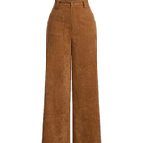 Purpdrank  Corduroy Loose Straight Leg Pants Women's Casual Trousers Spring Autumn Outerwear High Waist Versatile New 2025 Model
