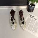Purpdrank  Designer New 2025 Women Heeled Sandals Sexy Ponited Toe Chunky Shoes Summer Dress Party Luxury Woman Brand Pumps Sandalias Mujer