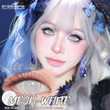 Purpdrank  1 Pair Halloween Color Contact Lenses for Eyes Cosplay Lenses Anime Lenses Black Eye Lens White Lenses Crazy Red Lens