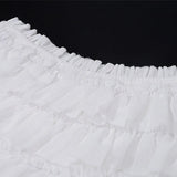 Purpdrank  Summer Women's Knitted Ruffle Tiered Mini Skirt Set Lace Up  Top Cake Short Two Pieces Set Elegant Fashion Vacation Outfits