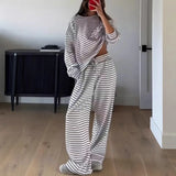 Purpdrank  2 Pieces Women's Sets Autumn Winter Pullover Suit Long Sleeve Tops And Pants Suits Two Piece Set Tracksuit Outfit