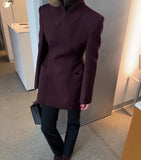 Purpdrank  Women's Clothing Luxury Brand Design High-end Blazers Jacket Office Lady Suit Coats White Black Blazer Long-sleeved Top Jacket