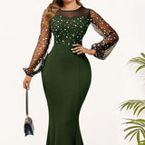 Purpdrank  Women's Slim Fit Pencil Skirt Dress Spring Autumn Long Sleeve Commuter Style Fashion Female Skirt