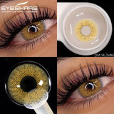 Purpdrank  1pair Natural Colored Contact Lenses Brown Eye Lenses Gray Makeup Eyes Pupils Lens Yearly Green Beautiful Pupils Yearly