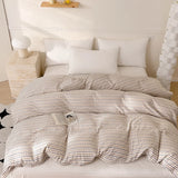 Purpdrank  Plaid Style Comforter Cover Single/Double Duvets Cover 100% Cotton Blanket Cover Girls Boys Room Quilt Cover 이불커버(No Pillowcase)