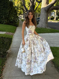 Purpdrank  Vintage Flower Print High Waist Pleated Maxi Dress Women Sexy Backless Sleeveless Long Dresses Summer Sexy Vocation Party Robe