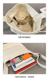 Purpdrank  Versatile Commuting Crossbody Mobile Phone Postman Bags for Men Japanese Washed Canvas Bag for Women