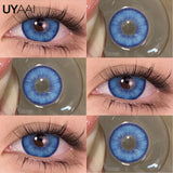 Purpdrank  1 Pair Green Eye Contacts 1 Pair Blue Colored Contact Lenses for Eyes Brown Colored Pupils Discounts Cosmetic Lenses