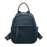 Purpdrank  Fashion Soft Backpack Large Capacity PU Leather School Bag Casual Multifunction Shoulder Bag Women Multifunction Handbag