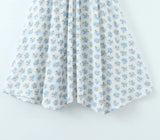 Purpdrank  Sexy White Blue Flower Print Ruffle Strap Mini Dress V neck Ruched Elastic Chest Corset Sleeveless Short Tank Robe Holiday Woman