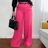Purpdrank  Women Shiny Yellow Capris Pants High Waist Trousers Office Work Lady Full Length Summer Bottoms Capris Autumn Winter