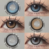 Purpdrank  1 Pair Color Contact Lenses Cosmetics Natural Brown Pupils Blue Eyes Contacts Lens Makeup Beauty Green Contacts Lens