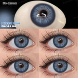 Purpdrank  2Pcs Colored Contact Lenses Purple Big Eyes Yearly Cosplay Blue Green Cosmetic Contact Helloween Soft Makeup Pupils