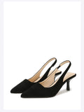 Purpdrank  Sandals With Skirts Fairy Style Korean Style Shoes For Women Summer Fashionable Versatile Girls High Heels Elastic Band Elegant