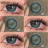 Purpdrank  1 Pair Green Eye Contacts 1 Pair Blue Colored Contact Lenses for Eyes Brown Colored Pupils Discounts Cosmetic Lenses