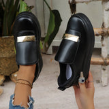 Purpdrank  Spring and Autumn New Thick soled One foot Stepping Women's Trendy Fashion Versatile Commuter Simple Single Shoes