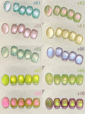 Purpdrank  TC Pure Lust Golden Light Heroine Cat Eye Gel Nail Polish New Whitening Ice Transparent Super Flash Nail Art Nail Supplies