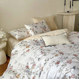 Purpdrank  600TC Egyptian Cotton Floral Style Prints Bedding Set Single Double Queen King Size Duvet Cover Flat/Fitted Bed Sheet Pillowcase
