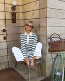 Purpdrank   Spring New Women's Oversized Striped Polo Shirt Long Sleeve Half Button Collared Casual Top Retro Commute Streetwear
