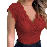 Purpdrank Women Summer Sexy Lace Crochet Cardigan Casual Solid Color Tops Trend Lace Hollow Out Top for Ladies