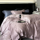 Purpdrank  600TC Lyocell Bamboo Fiber Soft Silky Cool Feeling Bedding Set Vintage jacquard Duvet Cover Bed Sheet/Fitted Sheet Pillowcases