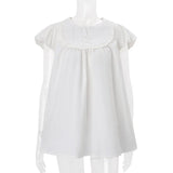 Purpdrank  Summer Fashion Crew Neck Temperament Short Sleeve Loose Dress Short Skirt