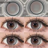 Purpdrank  1 Pair Colored Contact Lenses Pink Contact Lenses Purple Fashion Makeup Contact Lenses Eye Cosplay Lenses Yearly Use