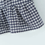 Purpdrank  Tie Bow Halter Plaid Spliced Lace Wood ears Strap Sexy Corset Women Tank Top Slim Waist Elastic Back Crop Top