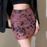 Purpdrank   High Waisted Skirts Women Sexy Cheetah Print Vintage Mini Skirts Fashion Casual Chiffon Mesh Slim Skirt Summer New
