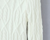 Purpdrank  Autumn French Turn Down Collar Long Sleeve Solid Elegant Temperament Knitted Pullovers