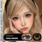Purpdrank  1 Pair Yearly New Korean Natural Lenses Color Contact Lenses Eyes Black Beautiful Pupil Brown Eye Contacts Cosmetic Len