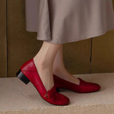 Purpdrank  Square Toe Loafers Shoes Woman Soft Leather Retro Sandals Shallow Summer 2025 Trend Soft Sole Shoes Comfort Zapatillas De Mujer