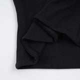 Purpdrank  Street Style 2-Piece Set Sexy Metal Eyelet U-Neck Sleeveless Tank Top and Low Rise Slim Shorts Women Casual Sporty Outfit