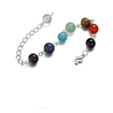 Purpdrank - Hexagonal Pointed Reiki Chakra Stone Pendant Necklace Women Girl  Jewelry 18inch Chain chunky Pendants