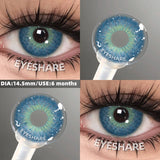 Purpdrank  New Colored Contact Lenses 1 Pair Fashion Blue Eyes Lenses Gray Pupils High Quality Brown Lenses Green Eyes Contacts