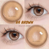 Purpdrank  2Pcs Gray Contact Lenses with Degree Yearly Blue Lens Colorcon Cosmetics Beauty Big Eyes Student Pupil Fast Shipping